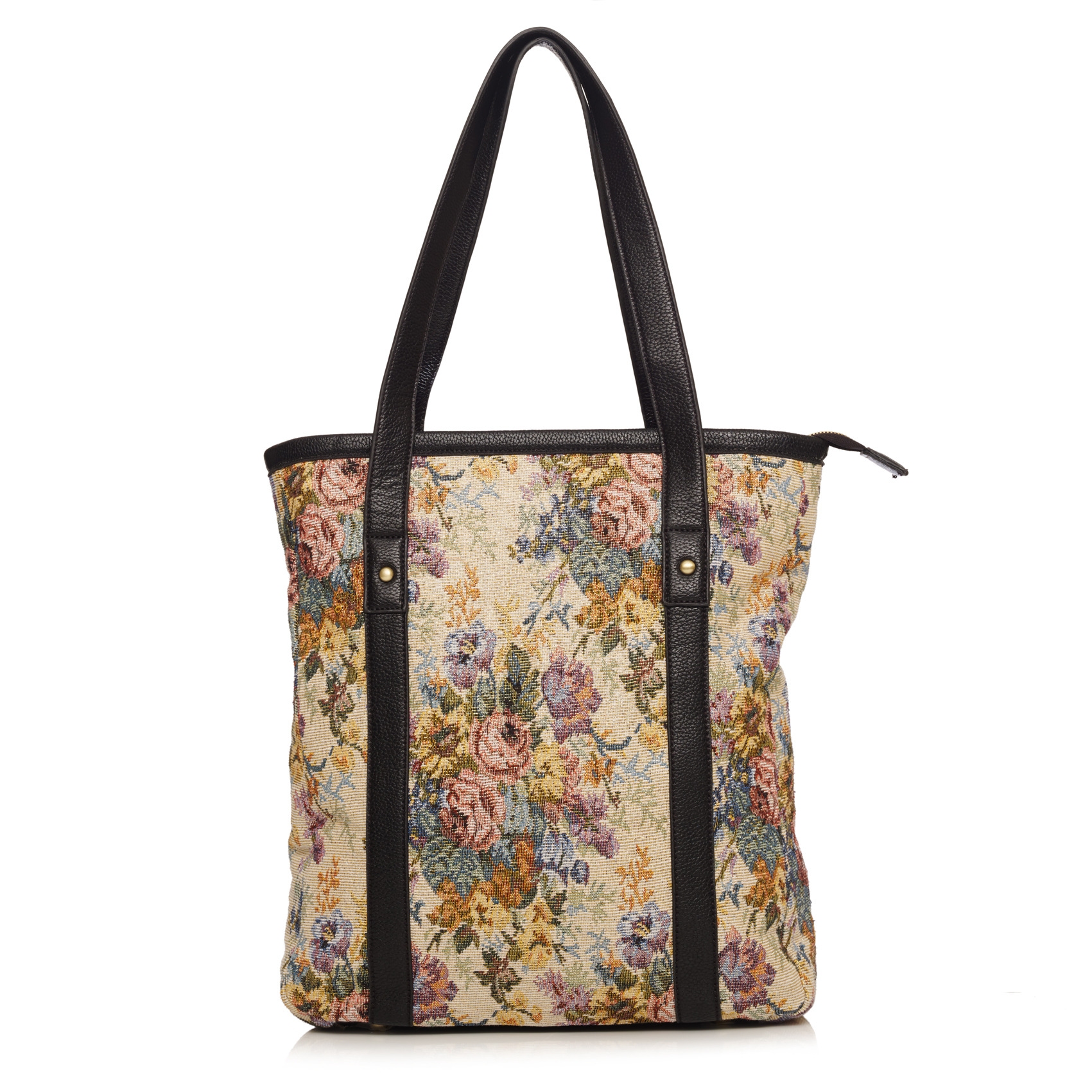 Floral Tapestry Tote Bag