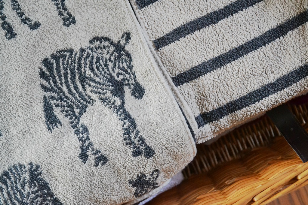 zebra towels