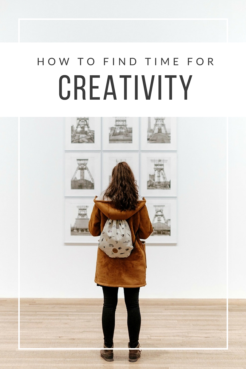 How to find time for creativity