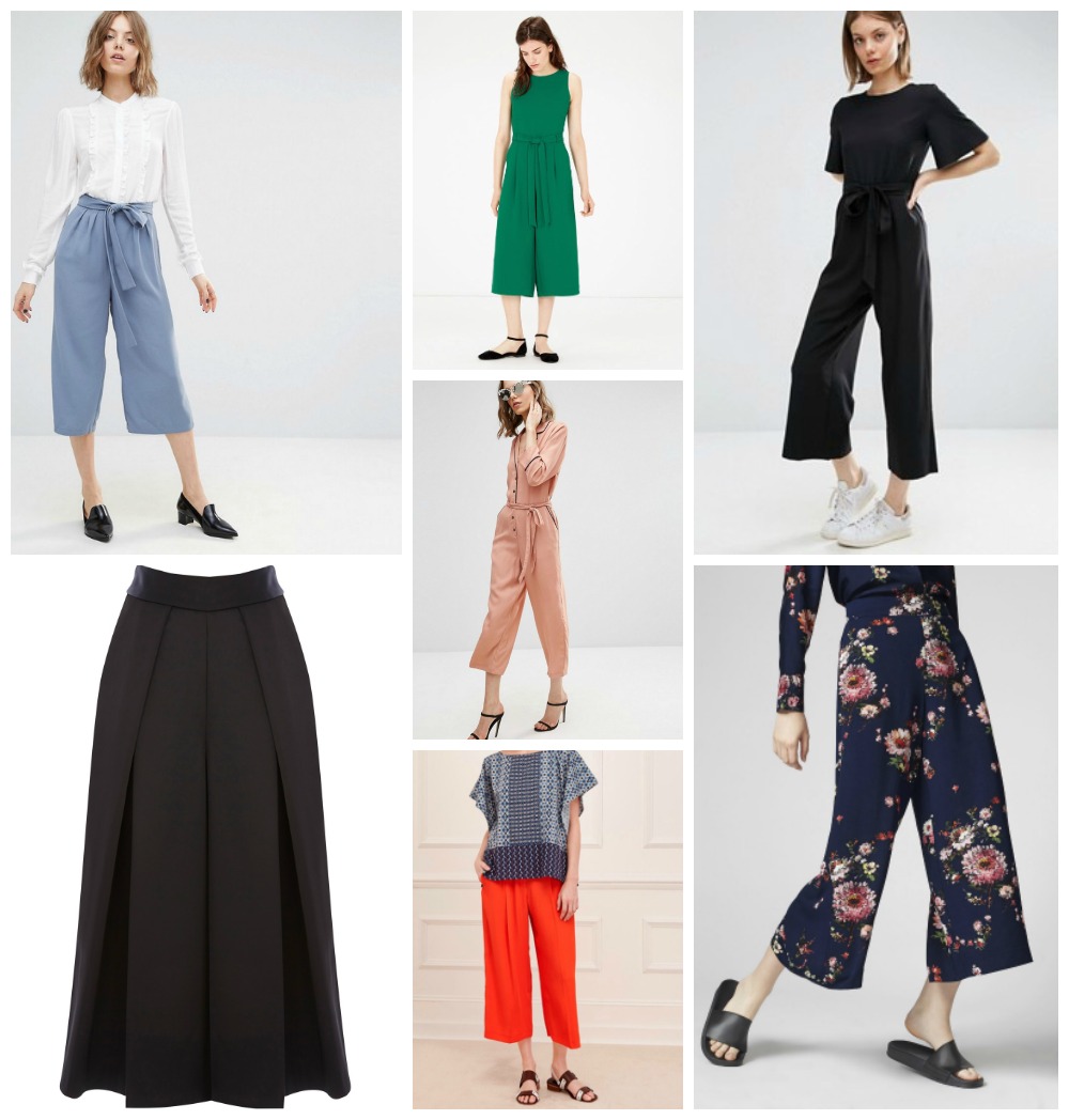 Culottes for autumn and winter